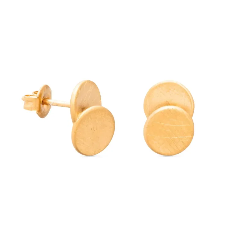 Hoja de Lata Joidart Pendientes Dorado Arai Pequeños