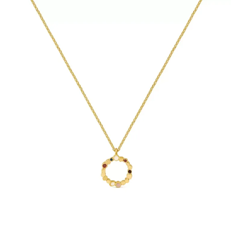 Collar Hoja de Lata Joidart Gargantilla Dorada Aura Pequeña