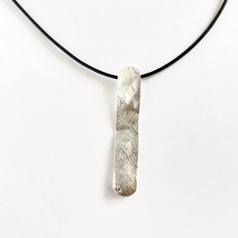 Hoja de lata aviles bisuteria Collar Caléndula Plata