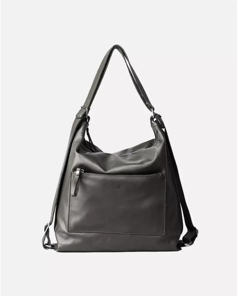 Hoja de lata aviles Mochila BIBA Sylva Tb de piel negro
