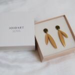 Pendientes Dorados Olivia Dos Hojas - Imagen 4